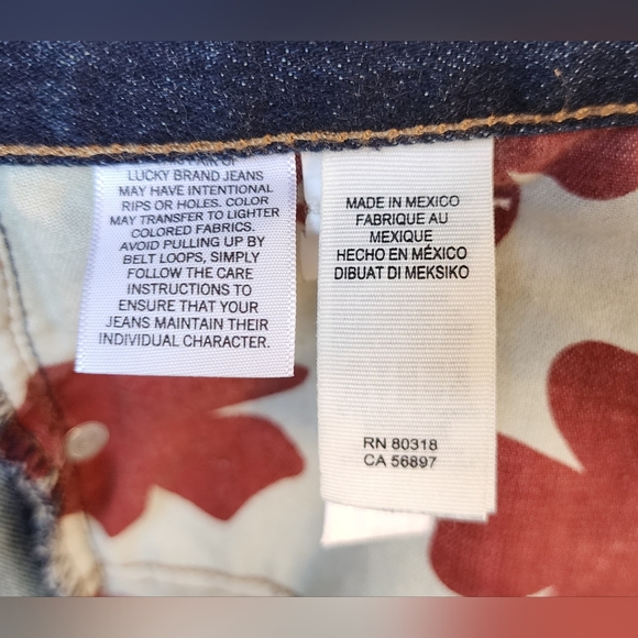 42 men LUCKY BRAND 429 Classic Straight Dark Blue Jean 42x32 -> 42x31 - Picture 13 of 14